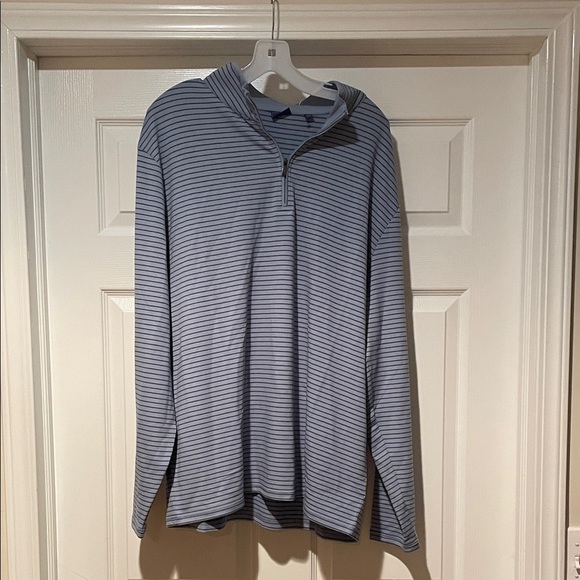 FootJoy Blue Striped Men's Quarter Zip